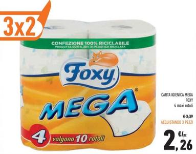 Offerta per Foxy - Carta Igienica Mega a 2,26€ in Conad City