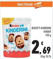 Offerta per Kinder - Biscotti Kinderini a 2,69€ in Margherita Conad