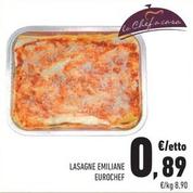 Offerta per Eurochef - Lasagne Emiliane a 0,89€ in Conad Superstore