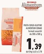Offerta per Conad - Pasta Senza Glutine Alimentum a 1,39€ in Conad Superstore