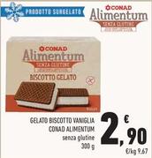 Offerta per Conad - Alimentum Gelato Biscotto Vaniglia a 2,9€ in Conad Superstore