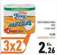 Offerta per Foxy - Carta Igienica Mega a 2,26€ in Conad Superstore