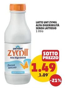 Offerta per Parmalat - Latte UHT Zymil Alta Digeribilità Senza Lattosio a 1,49€ in PENNY
