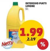 Offerta per Netty - Detersivo Piatti Limone a 1,99€ in PENNY