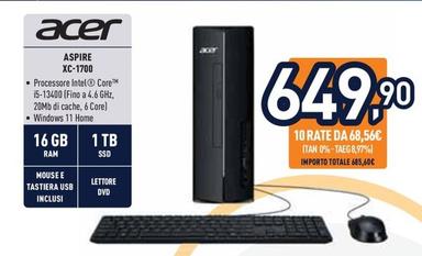 Offerta per Acer - Aspire XC-1700 a 649,9€ in Unieuro