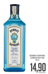 Offerta per Bombay Saphire - London Dry Gin a 14,9€ in Supermercati Piccolo