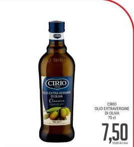 Offerta per Cirio - Olio Extra Vergine Di Oliva a 7,5€ in Supermercati Piccolo