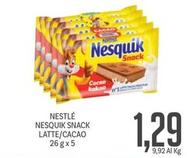 Offerta per Nestlè - Nesquik Snack a 1,29€ in Supermercati Piccolo