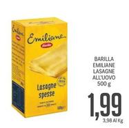 Offerta per Barilla Emiliane - Lasagne All'uovo a 1,99€ in Supermercati Piccolo