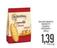 Offerta per Mulino Bianco - Granetti Dorati/ Integrali a 1,39€ in Supermercati Piccolo