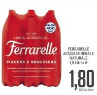 Offerta per Ferrarelle - Acqua Minerale Naturale a 1,8€ in Supermercati Piccolo