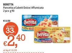 Offerta per Beretta - Pancetta A Cubetti Dolce/ Affumicata a 2,4€ in Famila Market