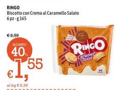 Offerta per Ringo - Biscotto Con Crema Al Caramello Salato a 1,55€ in Famila Market