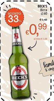 Offerta per Becks - Birra a 0,99€ in Famila Market