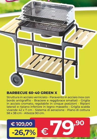 Offerta per Barbecue 60-40 Green X a 79,9€ in Progress
