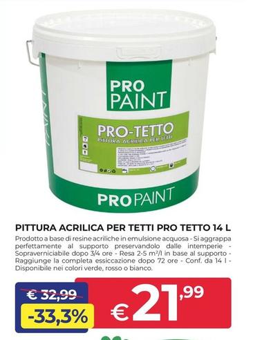 Offerta per Pittura Acrilica Per Tetti Pro Tetto 14 L a 21,99€ in Progress