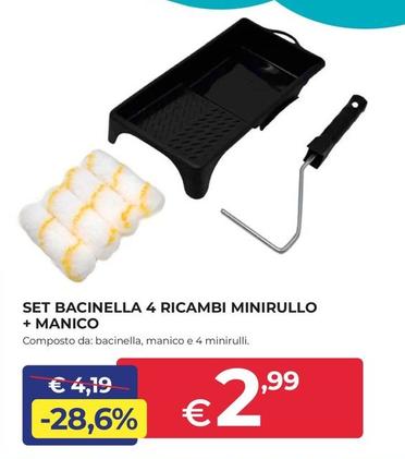 Offerta per Set Bacinella 4 Ricambi Minirullo + Manico a 2,99€ in Progress
