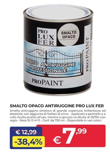 Offerta per Smalto Opaco Antiruggine  Pro Lux Fer a 7,99€ in Progress