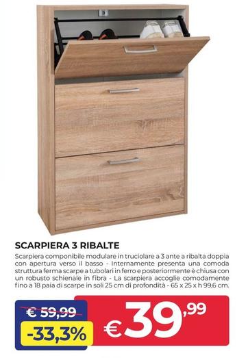 Offerta per Scarpiera 3 Ribalte a 39,99€ in Progress