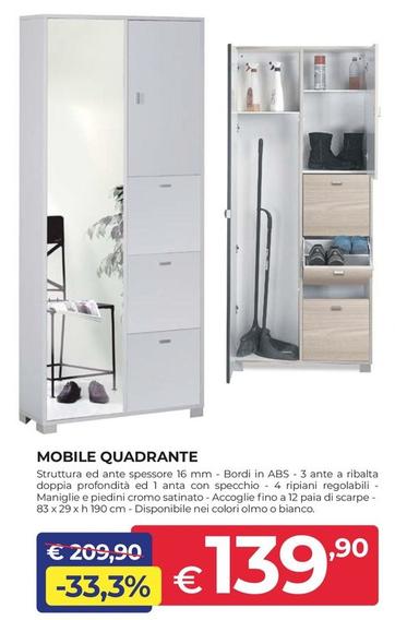 Offerta per Mobile Quadrante a 139,9€ in Progress
