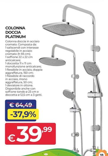 Offerta per Colonna Doccia Platinum a 39,99€ in Progress
