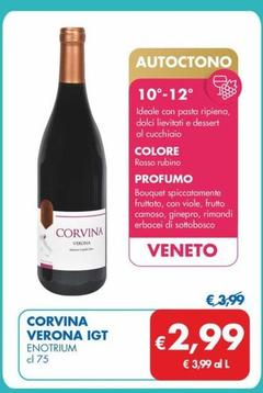 Offerta per Enotrium - Corvina Verona IGT  a 2,99€ in MD