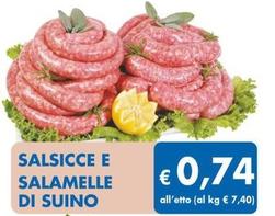 Offerta per Salsicce E Salamelle Di Suino a 0,74€ in MD