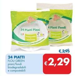 Offerta per Flou Green - 24 Piatti  a 2,29€ in MD