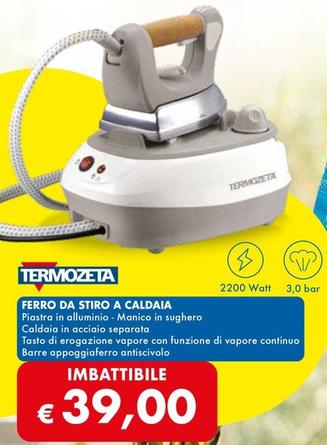 Offerta per Termozeta - Ferro Da Stiro A Caldaia a 39€ in MD