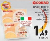 Offerta per Conad - Lasagne All'uovo a 1,49€ in Conad