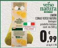 Offerta per Conad - Limoni Verso Natura a 0,99€ in Conad