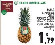 Offerta per Conad - Sapori&Idee Ananas Percorso Qualità a 1,79€ in Conad