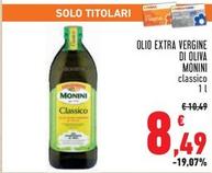 Offerta per Monini - Olio Extra Vergine Di Oliva a 8,49€ in Conad