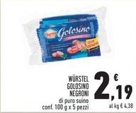 Offerta per Negroni - Würstel Golosino a 2,19€ in Conad