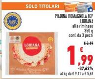 Offerta per Loriana - Piadina Romagnola IGP a 1,99€ in Conad