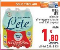 Offerta per Lete - Acqua a 1,8€ in Conad