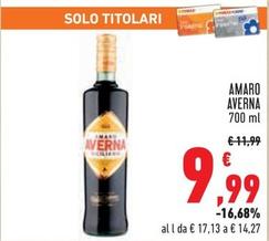 Offerta per Averna - Amaro a 9,99€ in Conad City