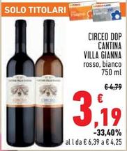 Offerta per Cantina Villa Gianna - Circeo DOP a 3,19€ in Conad City