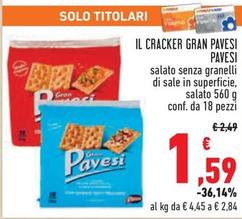 Offerta per Pavesi - Il Cracker Gran Pavesi  a 1,59€ in Conad City