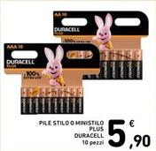 Offerta per Duracell - Pile Stilo O Ministilo Plus a 5,9€ in Spazio Conad