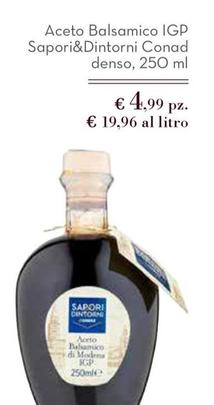Offerta per Sapori&Dintorni  - Aceto Balsamico IGP a 4,99€ in Spazio Conad