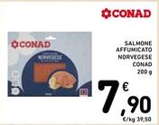 Offerta per Conad - Salmone Affumicato Norvegese a 7,9€ in Spazio Conad