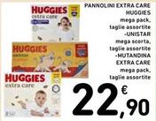 Offerta per Huggies - Pannolini Extra Care a 22,9€ in Spazio Conad