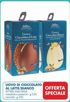 Offerta per Lettere Dall'italia - Uovo Di Cioccolato Al Latte/bianco in MD