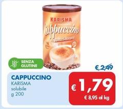 Offerta per Karisma - Cappuccino a 1,79€ in MD