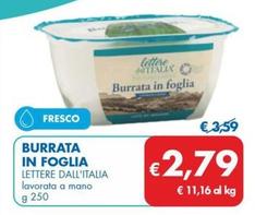 Offerta per Lettere Dall'italia - Burrata In Foglia a 2,79€ in MD