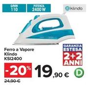 Offerta per Klindo - Ferro A Vapore KSI2400 a 19,9€ in Carrefour Ipermercati