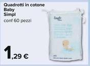 Offerta per Simpl - Baby Quadrotti In Cotone a 1,29€ in Carrefour Ipermercati