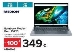 Offerta per Medion - Notebook Mod. 15423 a 349€ in Carrefour Ipermercati