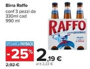 Offerta per Raffo - Birra a 2,19€ in Carrefour Ipermercati